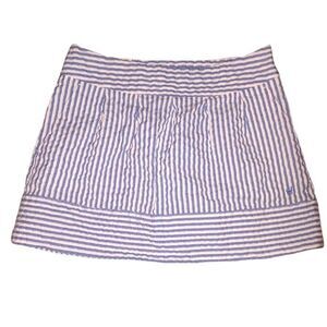 Red Camel Blue Striped‎ Seersucker A-Line Mini Skirt Juniors Size 7